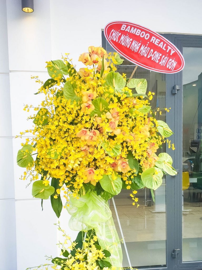 Bamboo Realty gửi tặng hoa trong ngày khai trương nhà mẫu D-One Sài Gòn